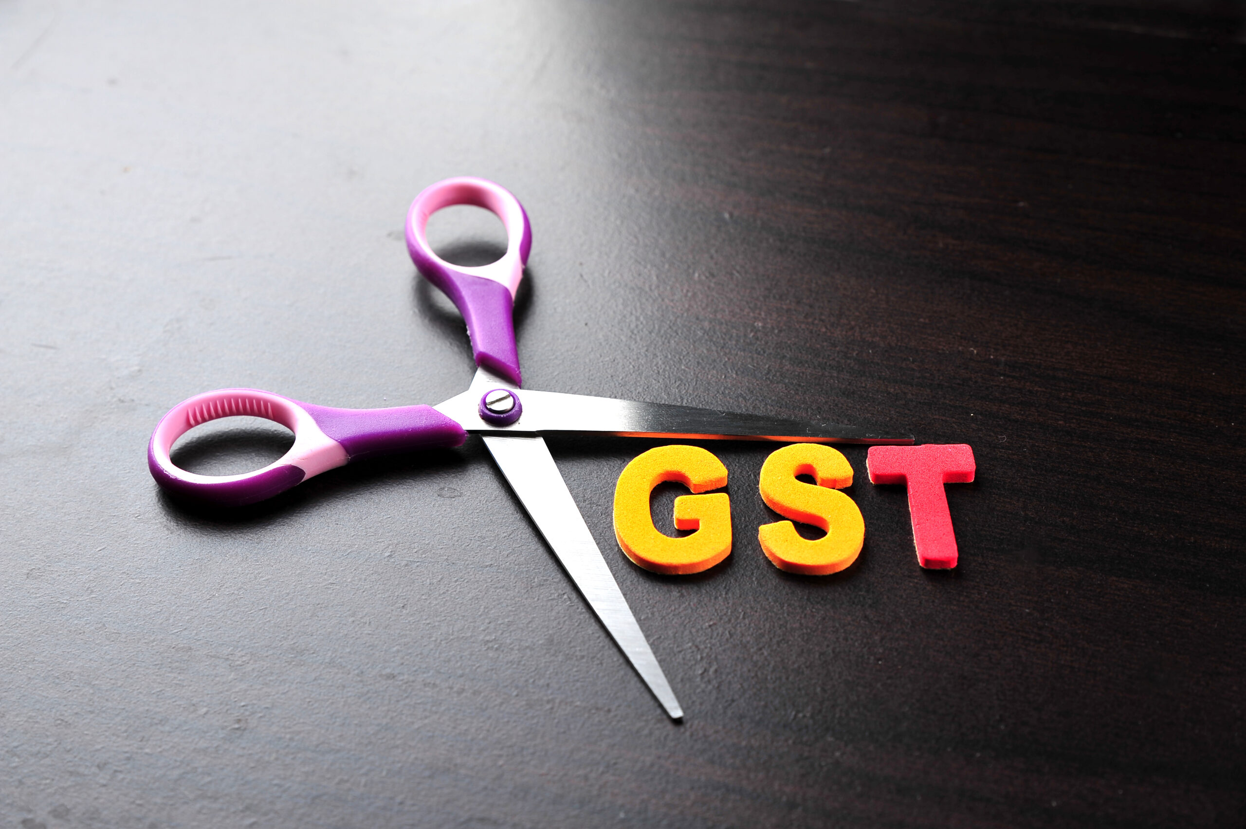 scissors and the alphabet GST